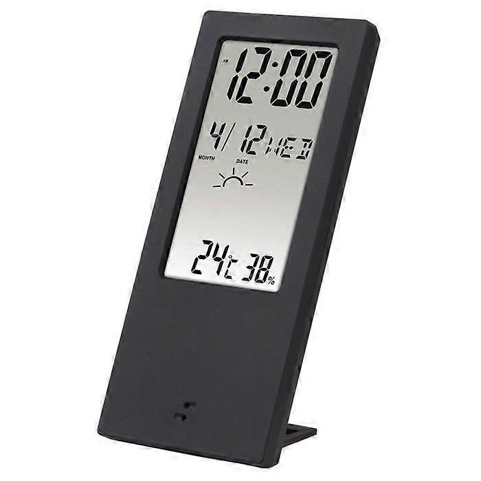 Thermometer/hygrometer "TH-140", with weather indicator, black