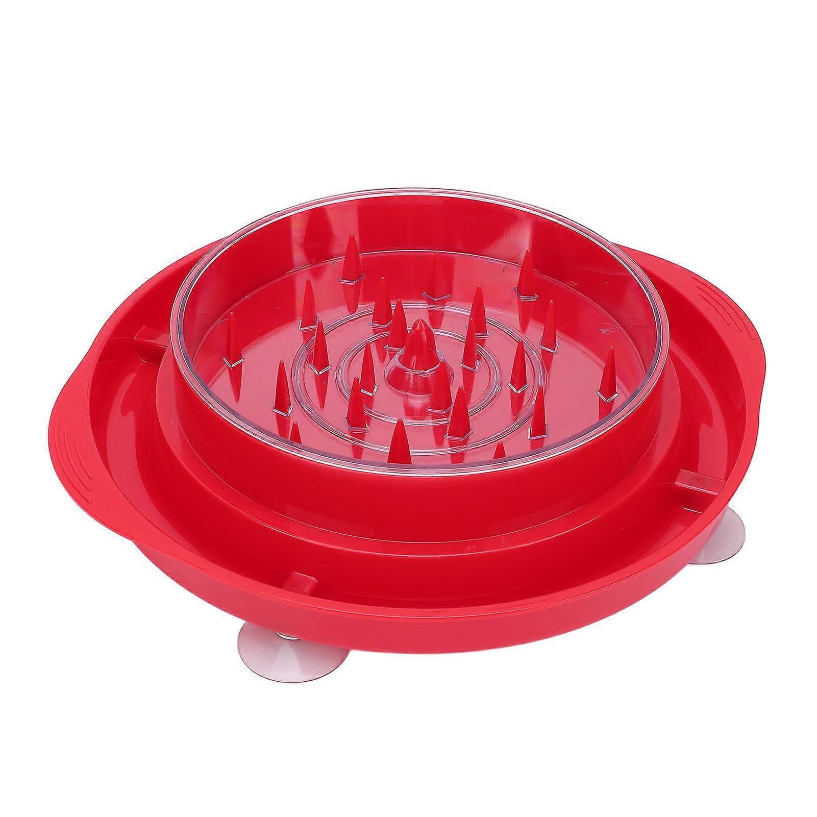 Chicken Shredder with Anti Slip Suction Cup Multifunction Heat Resistant Manual Chicken Breast Shredding Tool Red 