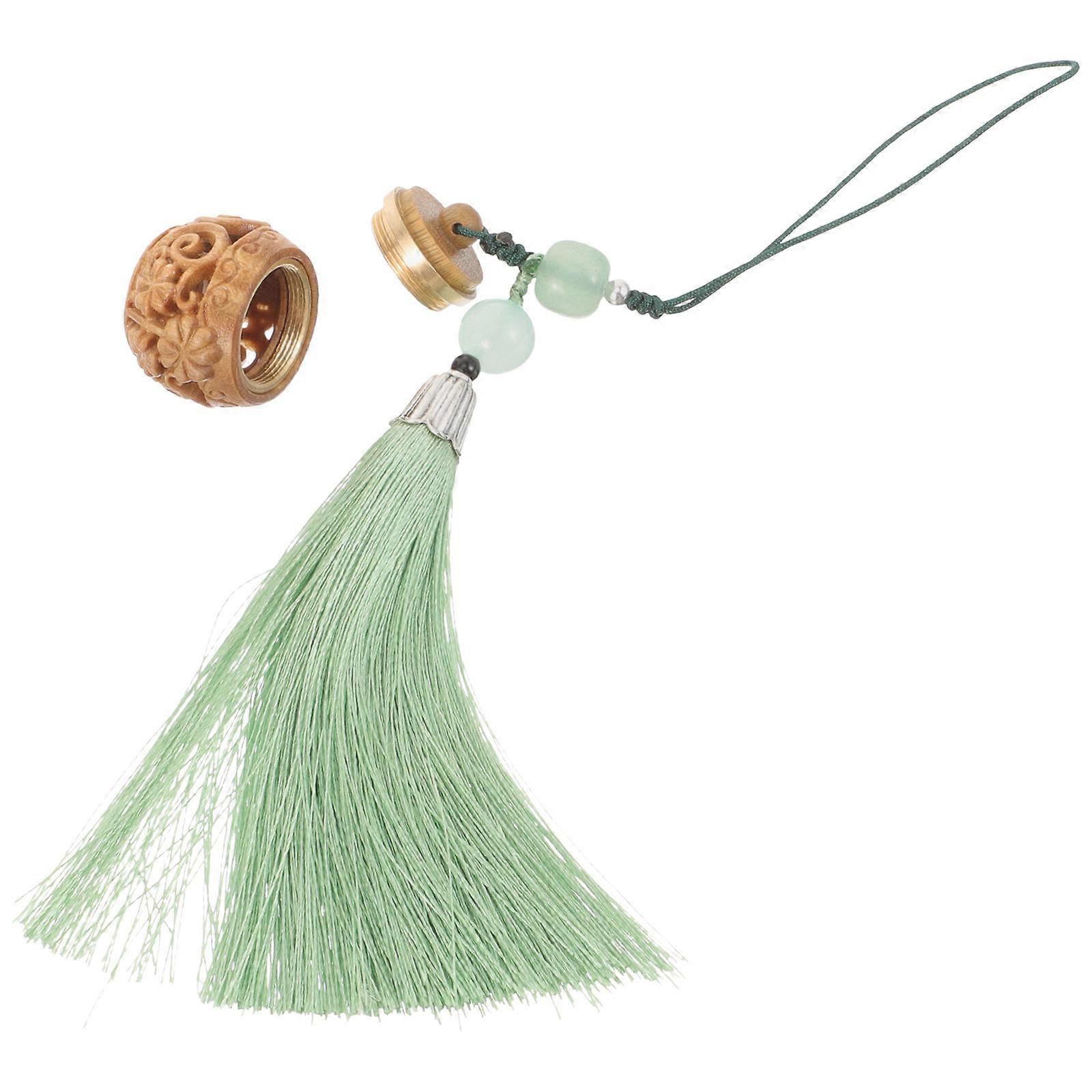 Tassel Sachet Phone Chain Unique Decorative Pendant Ancient Style Keychain Ornament Floral Design For Friends