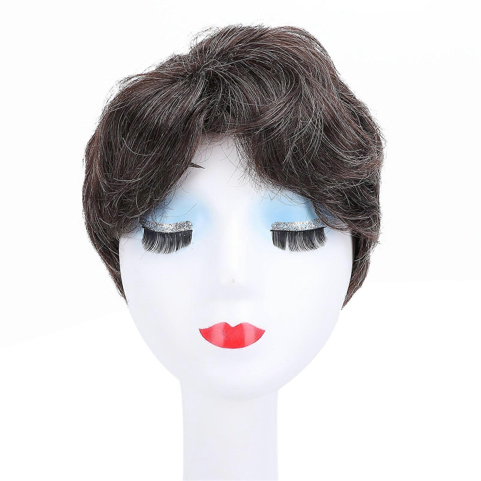 2025 Latest Model Men Short Wig Breathable Inner Lining High Temperature Synth...