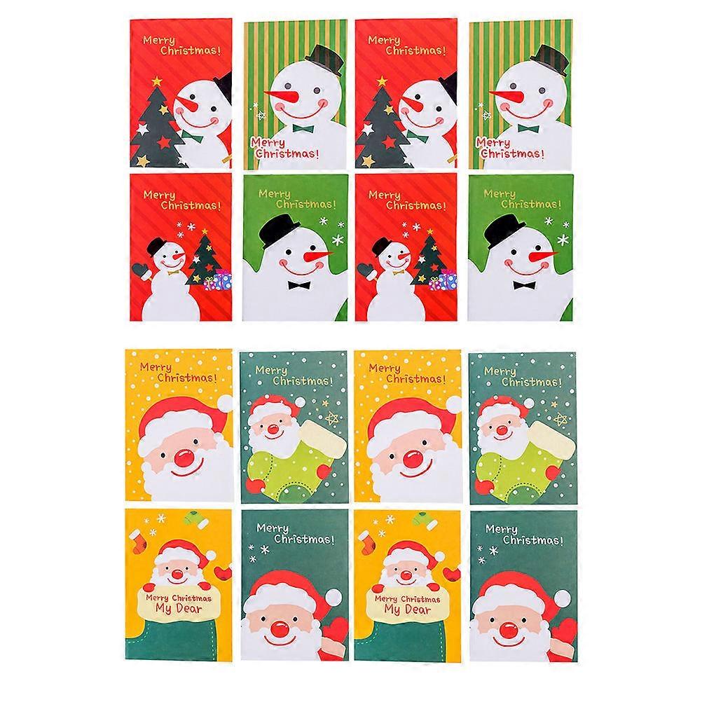 Holiday Notepad Christmas Pocket Notebooks Lovely Cartoon Snowman Notepads Style Office Use 12.00X8.50X0.50CM Sketching 24Pcs