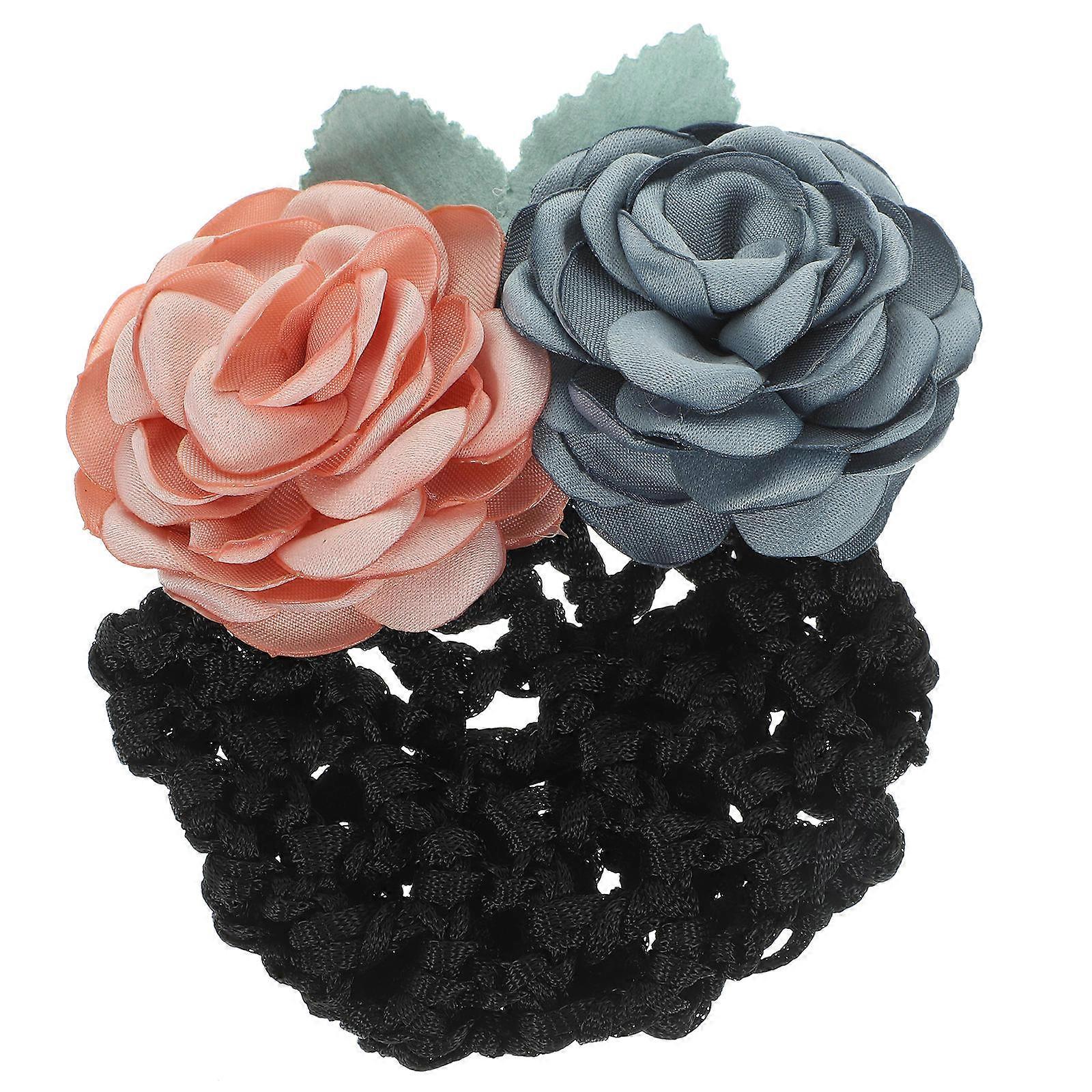 Elegant High Elasticity Flower Hair Bun Cover Net for Women – Stylish, Durable Hair Accessory for Unique Hairstyles and Professional Looks for All