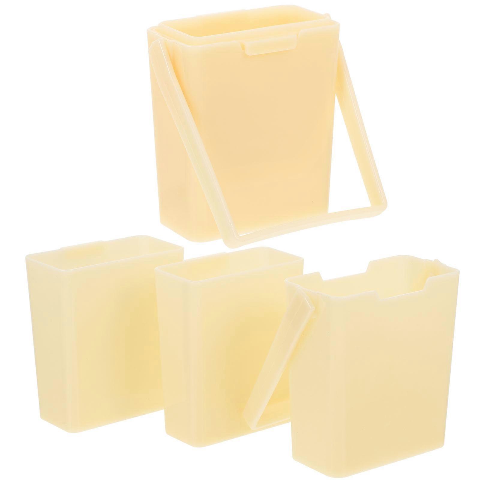 Convenient Paint Brush Cleaner Water Bucket Multi-Functional Plastic 11X7.5cm 2Set