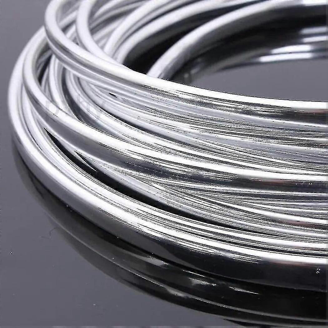Chrome Car Door Edge Protector Trim Moulding Scratch Guard Strip Roll 6 Meter
