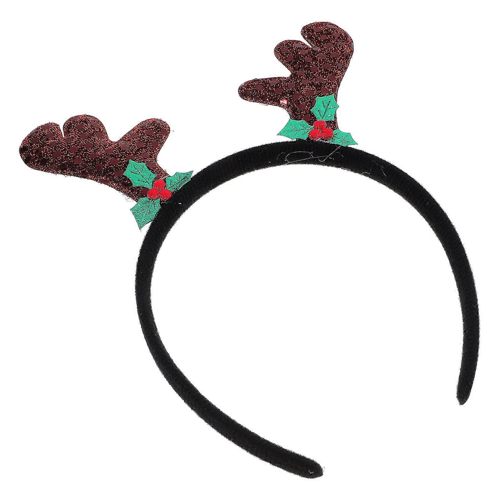 Looking for a fun and festive way to celebrate the holiday season? The **Sequin Christmas Antler Headband with Bells** is a perfect choice! This eye