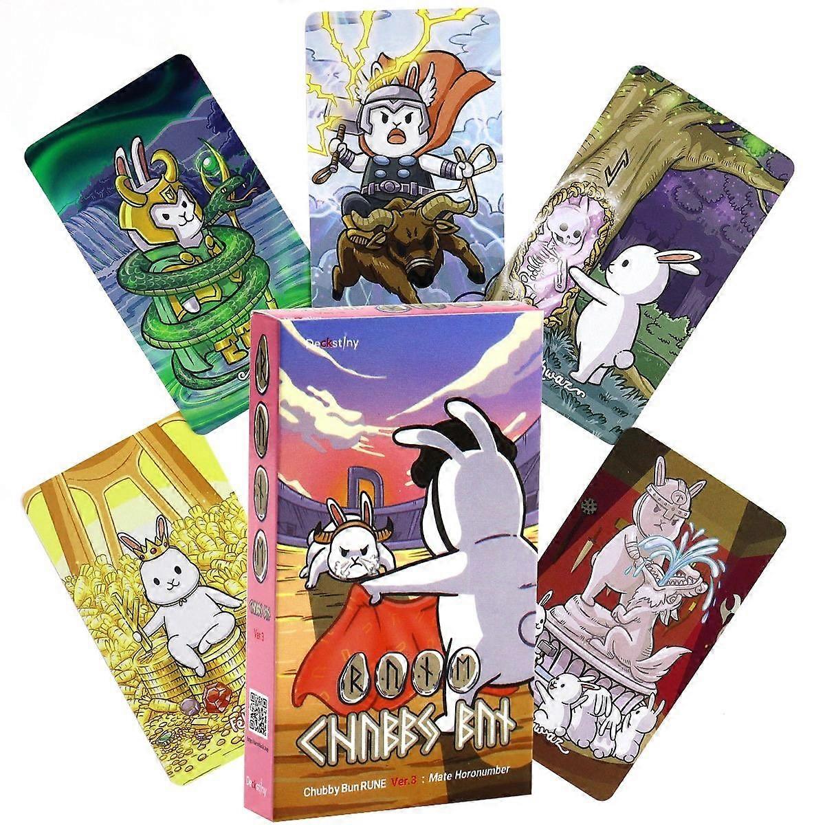 Bread Rabbit Rune Cards Divination Deck - Storytelling Oracle