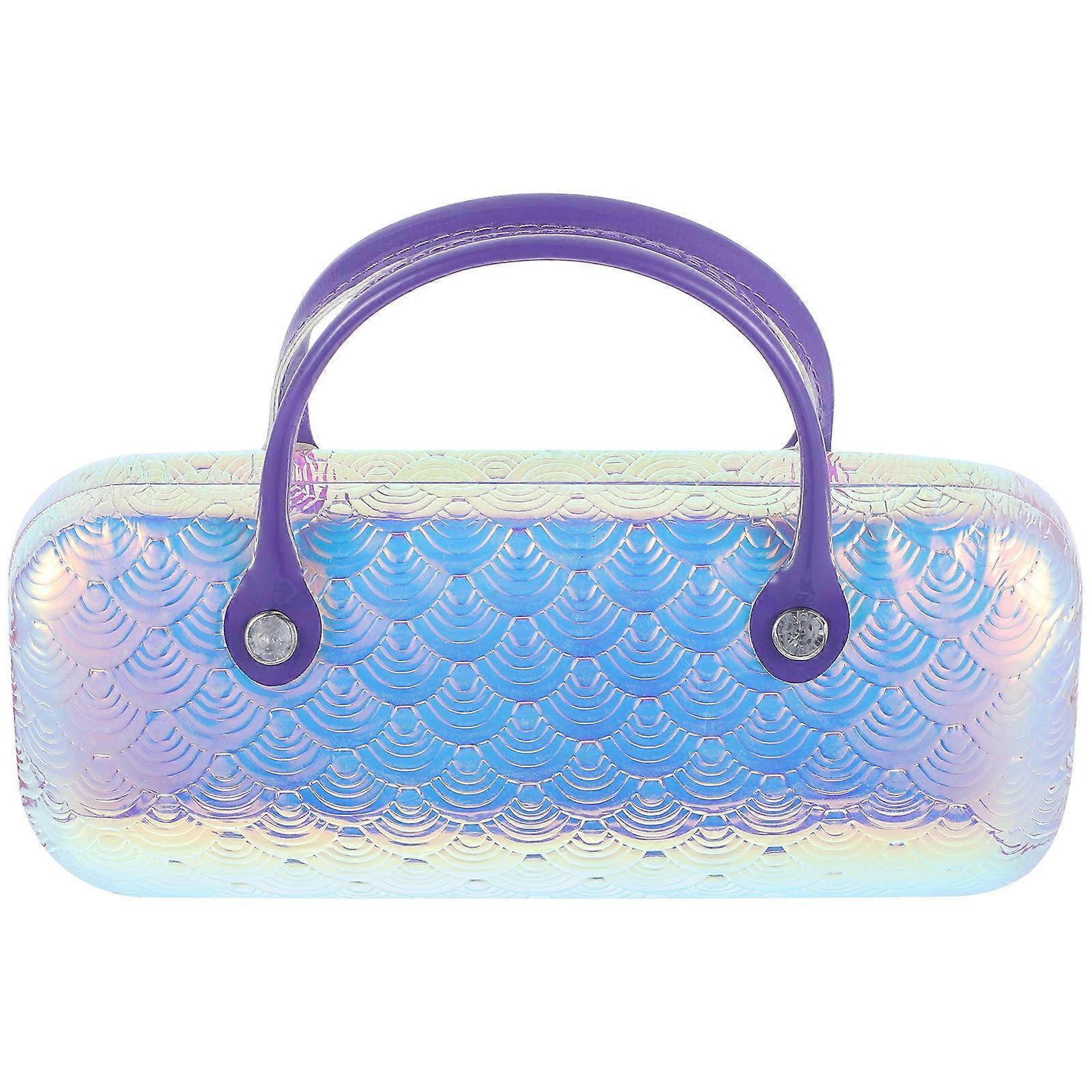 Childrens Eye Glasses Case Rectangular Shape Flocking Material For Travel Outdoor Activities Protection 1Pcs