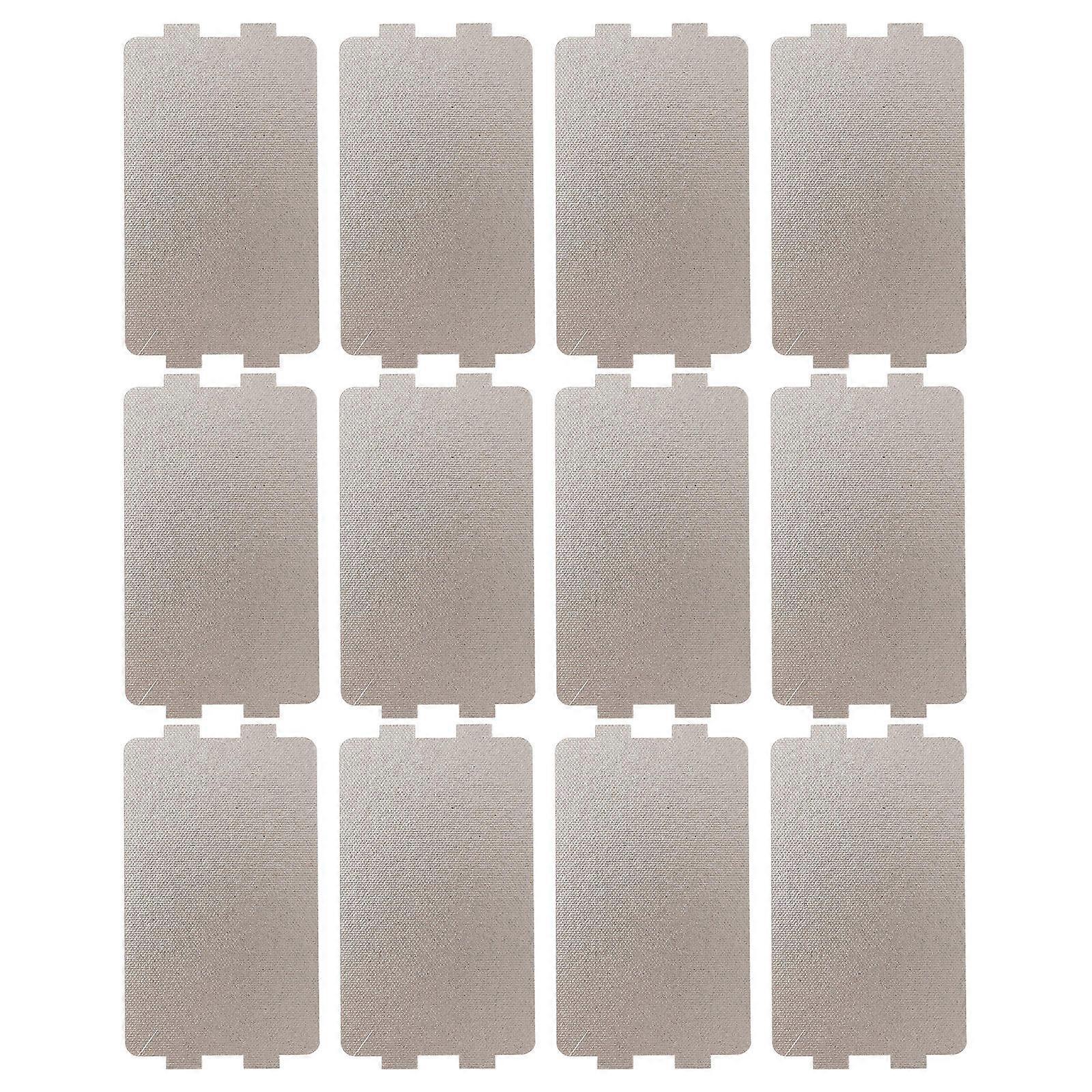 Plaque à micro-ondes universelle de remplacement Feuille de mica Plaque de mica Isolation thermique Bouclier ignifuge résistant à l’huile 12Pcs