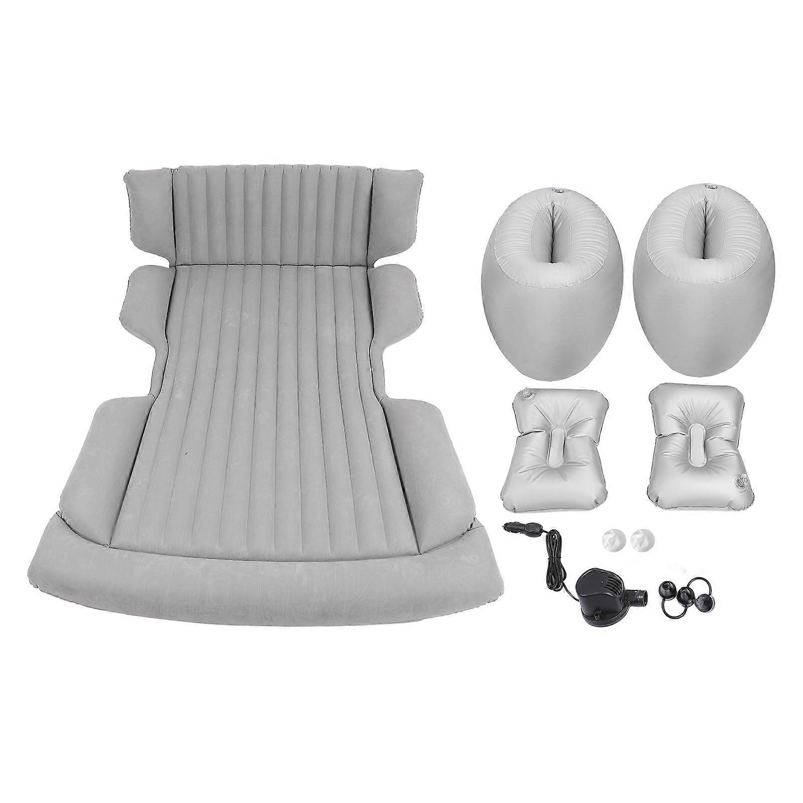 SUV Inflatable Mattress, Thick Inflatable Mattress with 2 Support Pillars and Electric Pump