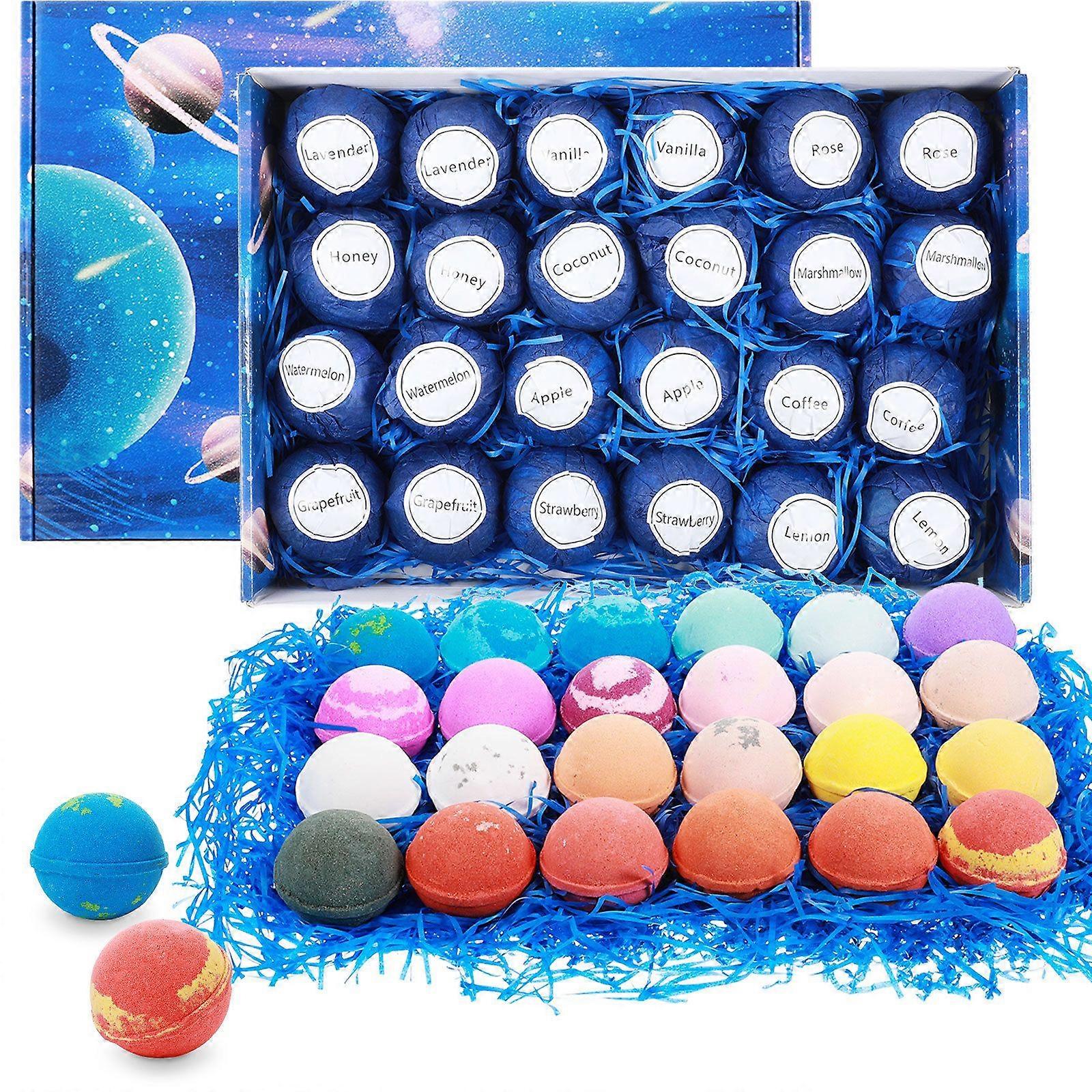 Badebomber Stjernebombe Badesaltkuler Rensende badeballer Eterisk olje Badeballer