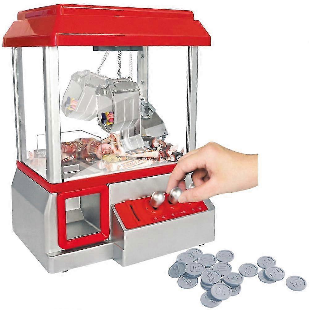 Claw Machine Toy Arcade Game With Sound, Mini Carnival Games Fun Candy Toy Grabber Dispenser Vending Toy For Kids (size: 13.75in X 10in)