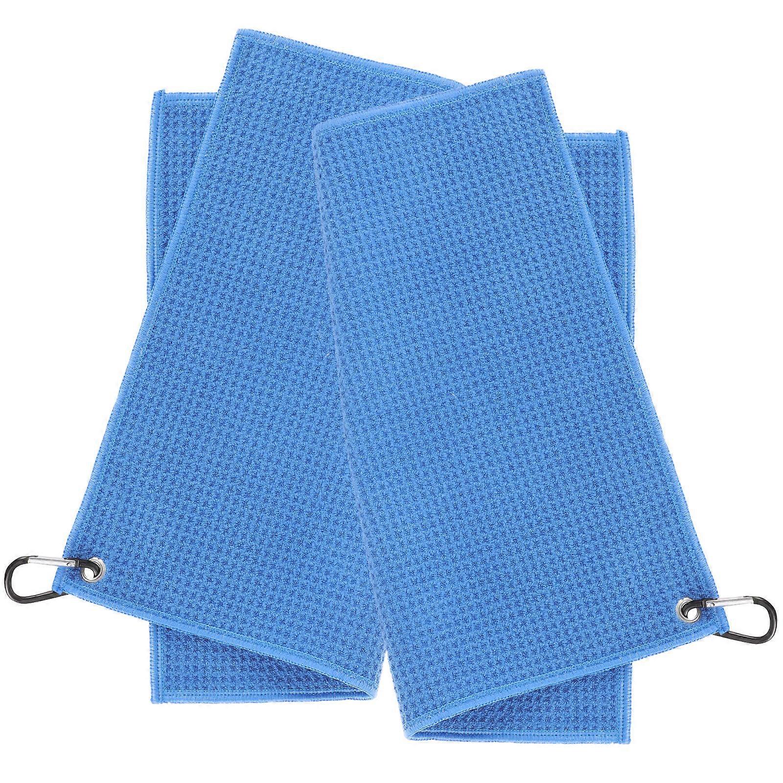 Cleaning Golf Towel Rectangular Microfiber Dirt Removal Simple Design Men Women 2Set