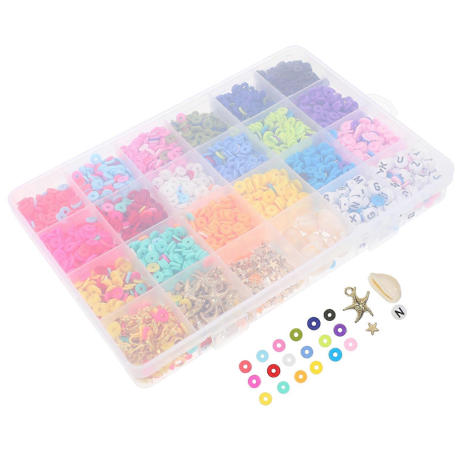 Polymer Clay Beads Set for DIY Craft Jewelry Making Assorted Color