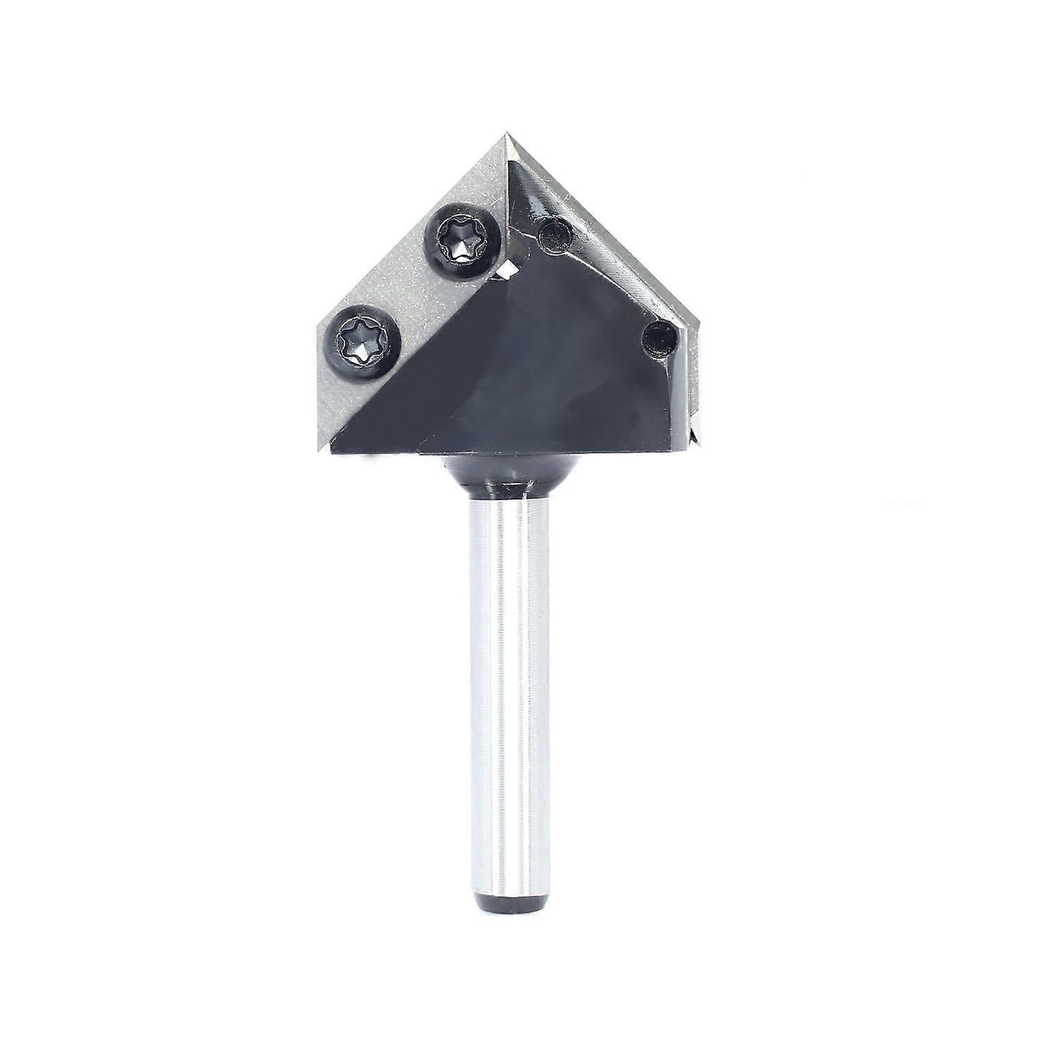 90degree Vgroove milling bit with dual carbide blades for CNC woodworking, engraving, and carving (1/4 inch) 1/4inch