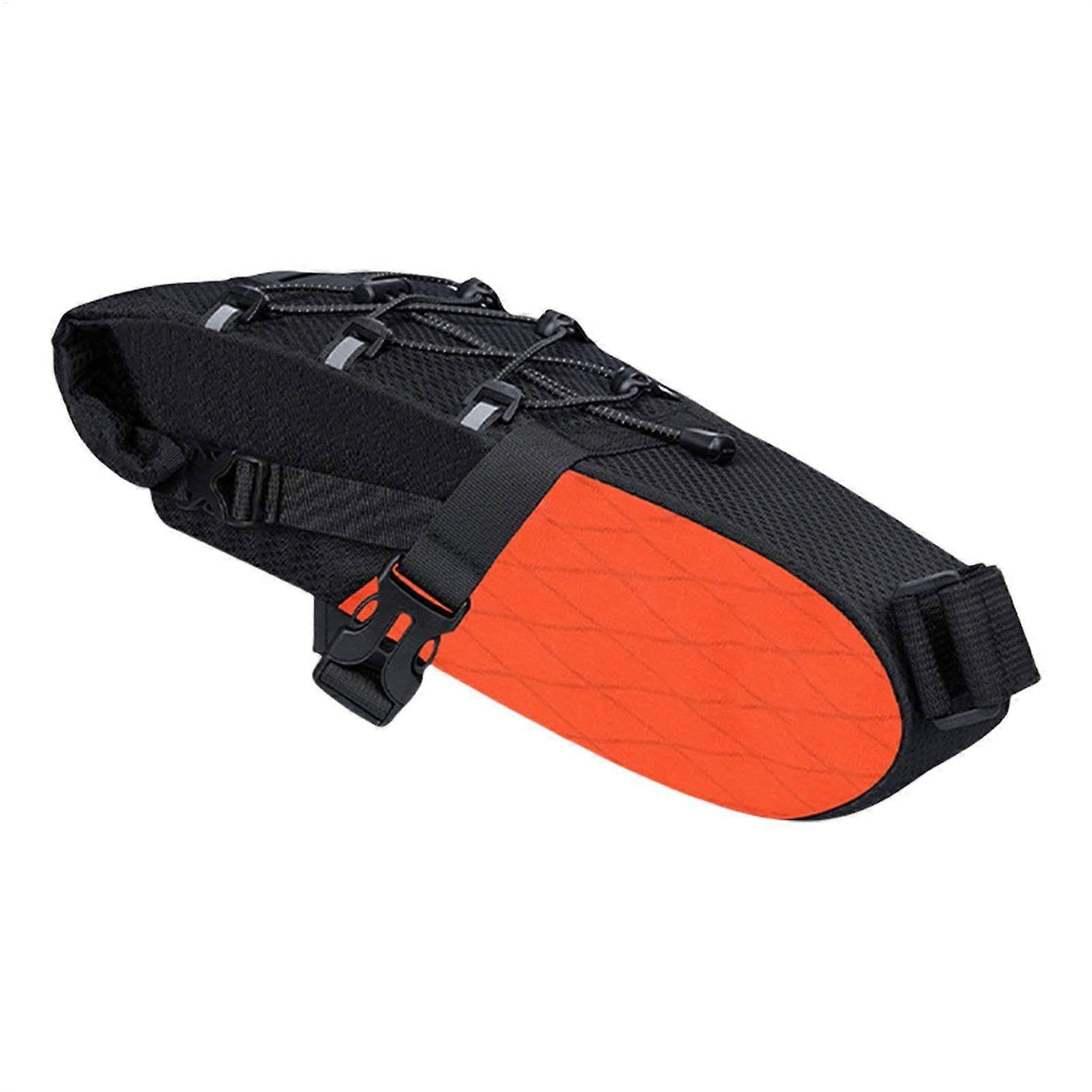 Bicycle package under the seat – 5.8 l saddle bag, waterproof for Orange