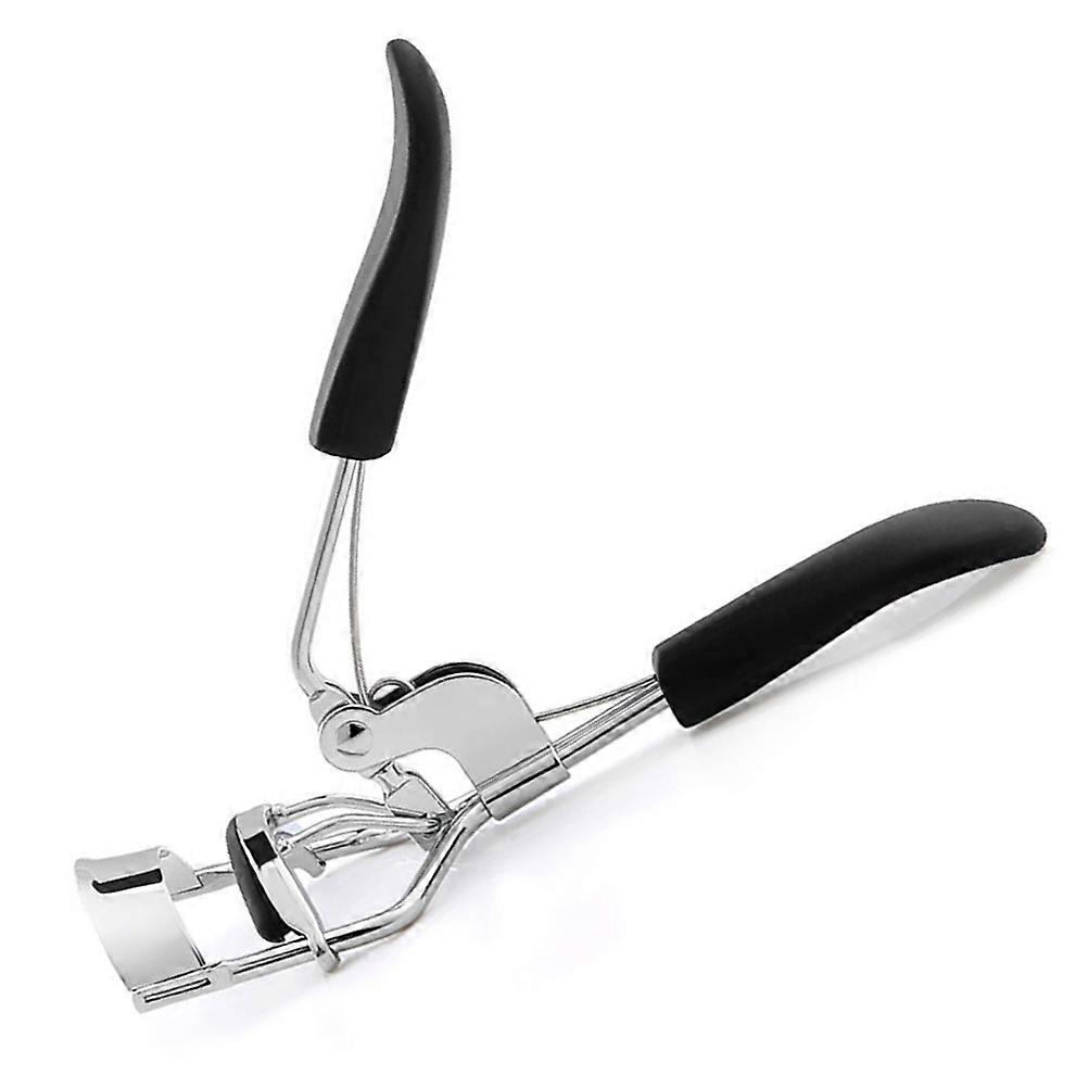 Portable Manual Eyelash Curler Clip Tool for Eye Makeup, Durable Design for Curled Lashes, Black