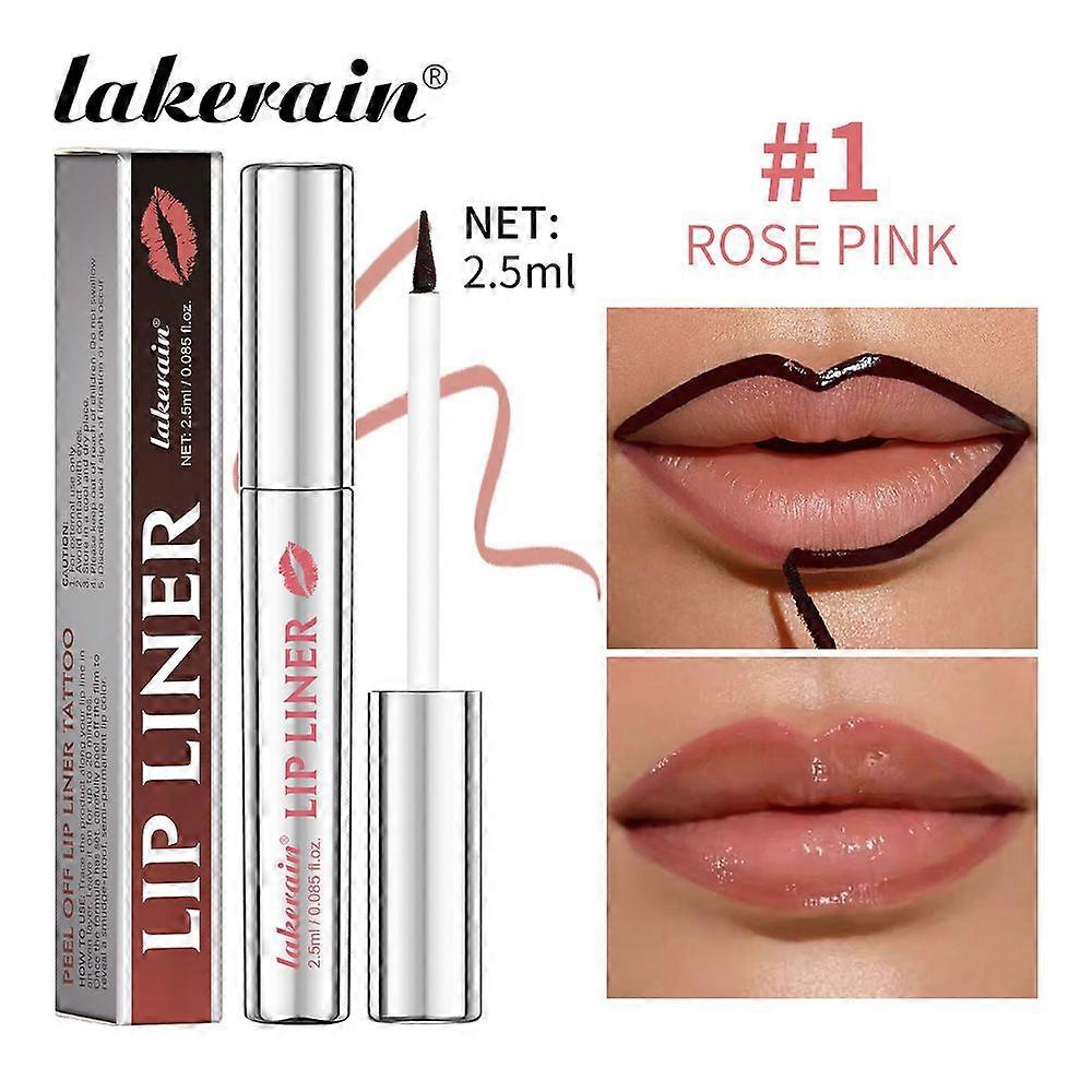 Tear-off Lip Liner Peelable Lip Liner Matte Not Easy To Smudges Lip Liner Makeup PenMatte Non-Stick Lipstick Pen Lip Liner Makeup Pen