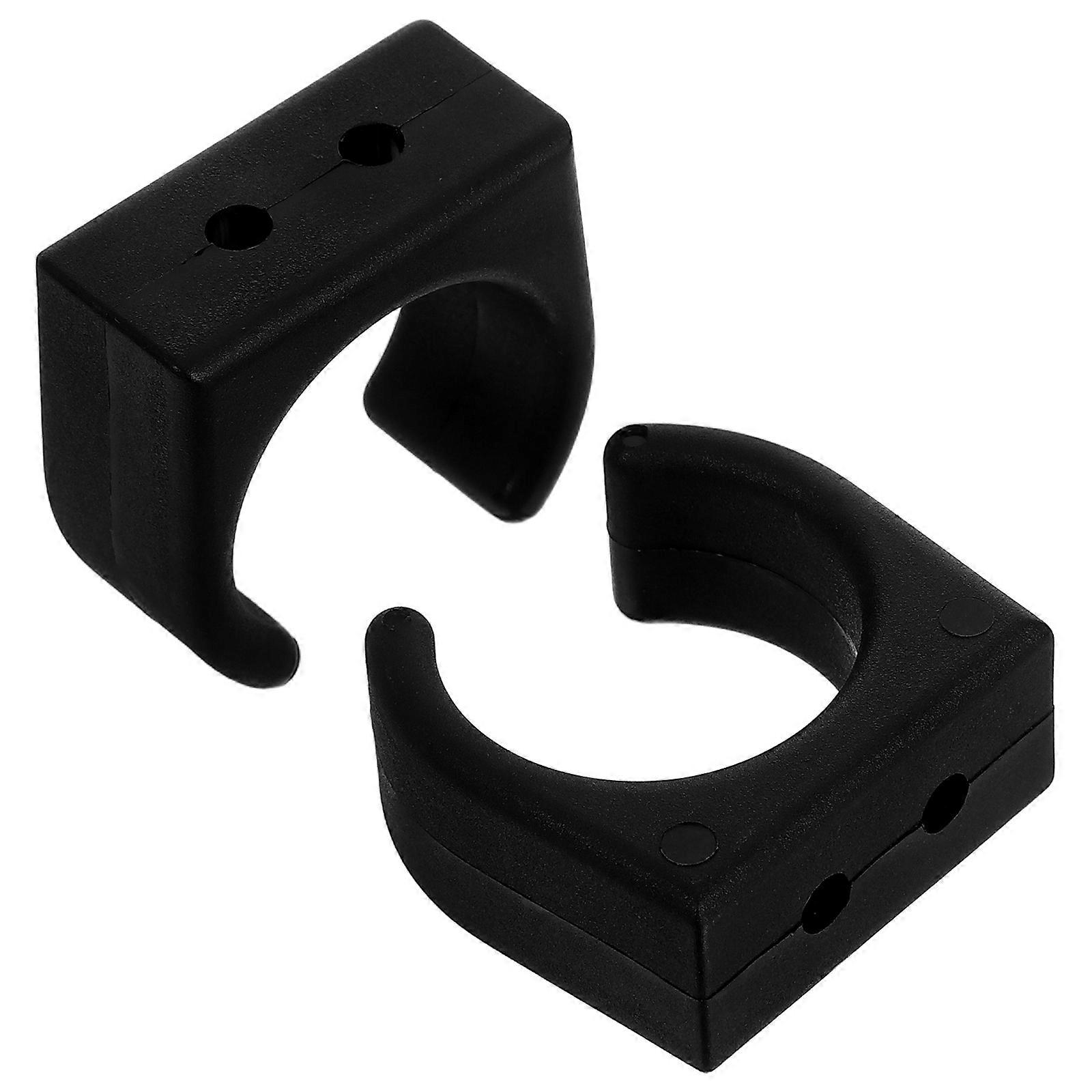 Wall Mounted Fishing Rod Holders Durable Nylon Clamps for Pipe Storage, Noise Reduction, Easy Mounting, Multi Purpose Use for Yachts and Fishing