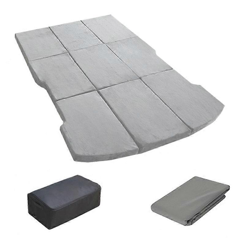 For Tesla Model Y 3 Memory Foam Car Camping Mattress Tri-fold Soft Sleeping Mat with Storage Case an