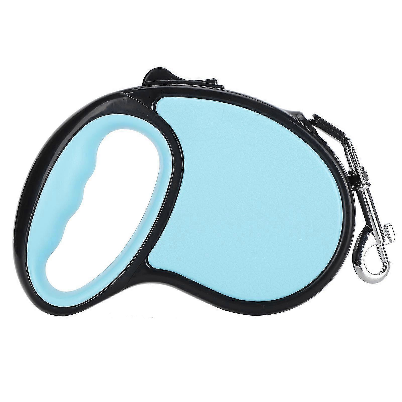 3/5M Retractable Dog Leash with Anti-Slip Handle for Small to Medium Dogs (Blue 5m/16.4ft)