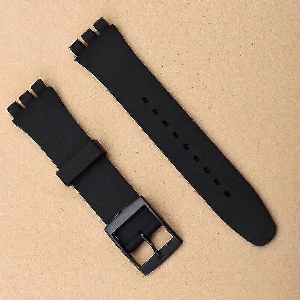 Szilikon szíj Swatch Soft TPU óraszíjhoz 17mm 19mm gumi szíj férfiaknak Női öv csuklópánt 20mm Zenekar óra tartozékok