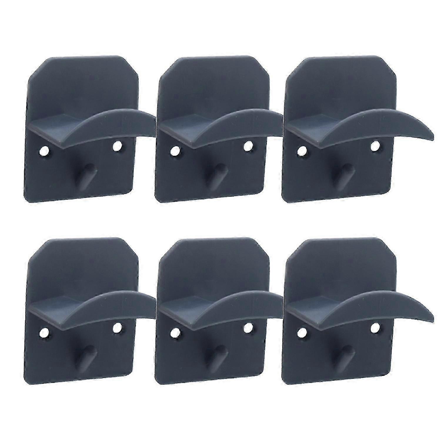 6Pcs Self-Adhesive Hat Hooks No Drilling Mini Modern Wall Storage Rack for Caps in Dormitory