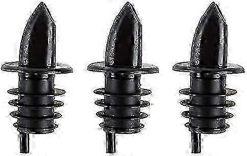 (3-pack) Black Free Flow Pourer Spout