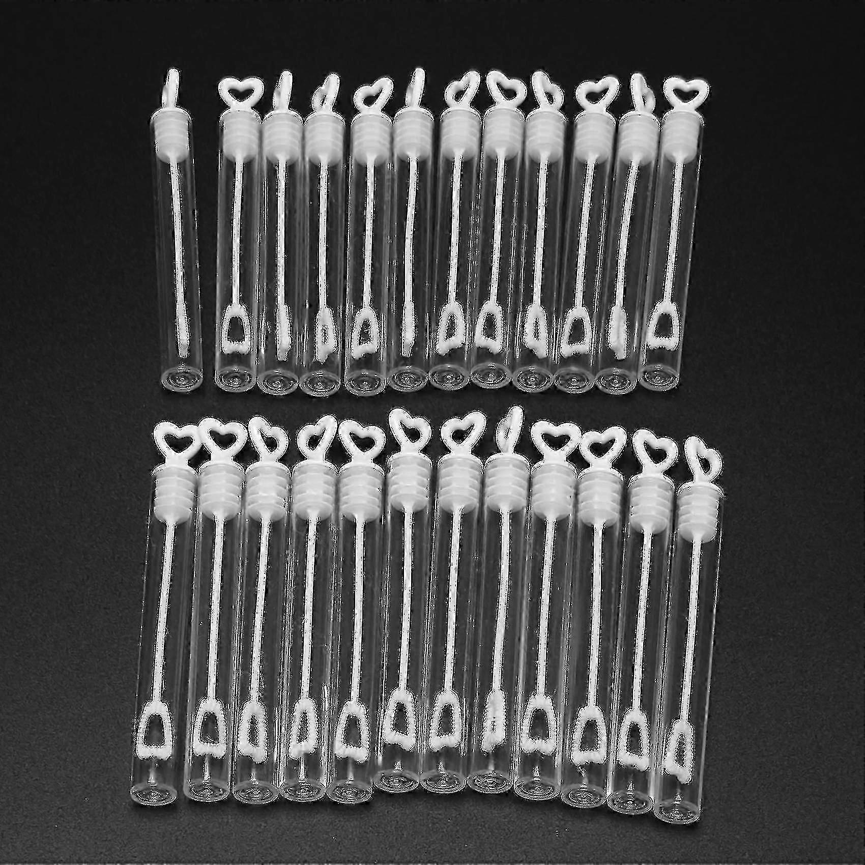 Pack Of 48 Bubble Wedding Bubbles With Heart-shaped Handle Compatible With Party