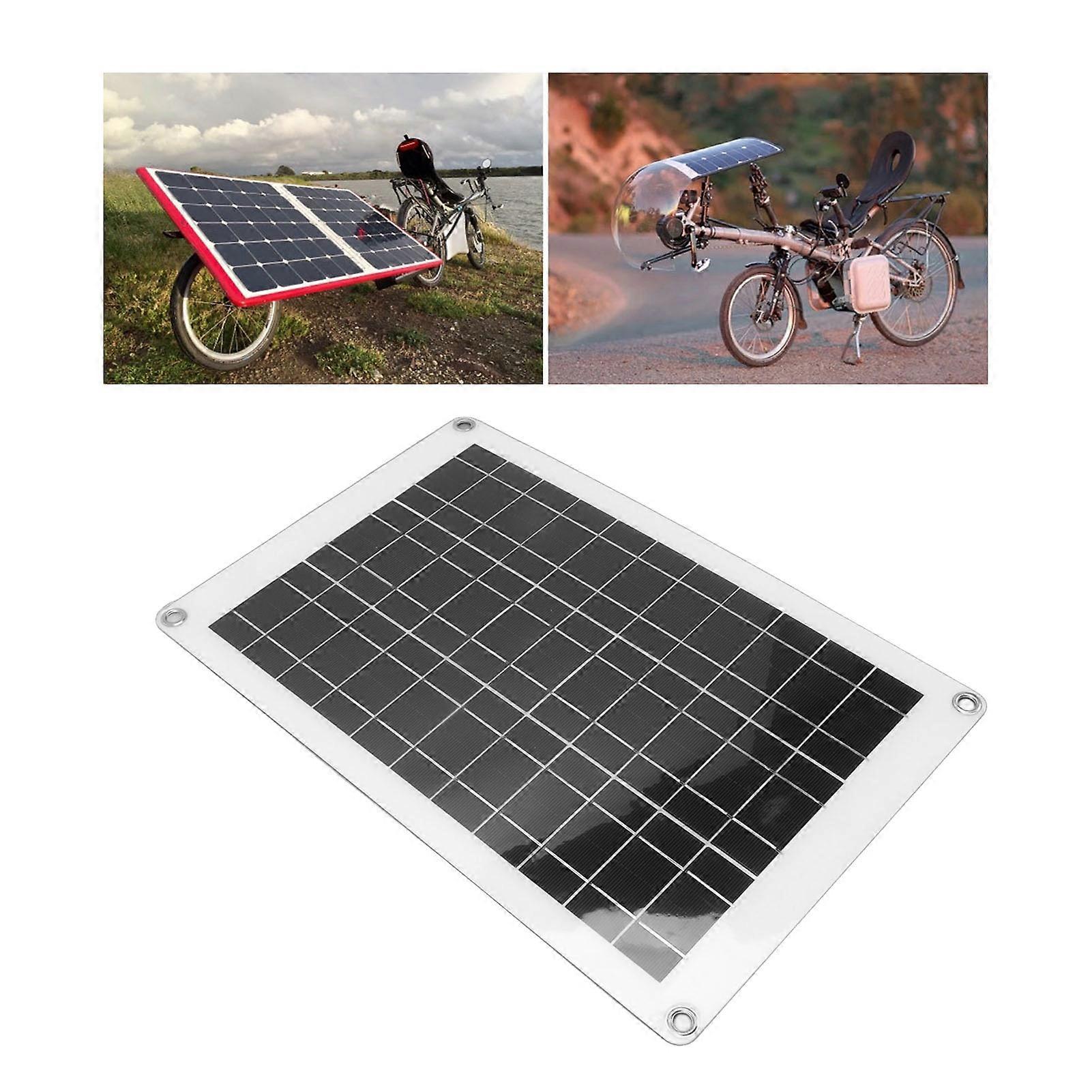 20W 18V Polycrystalline Flexible Waterproof Solar Panel Kit Dual USB