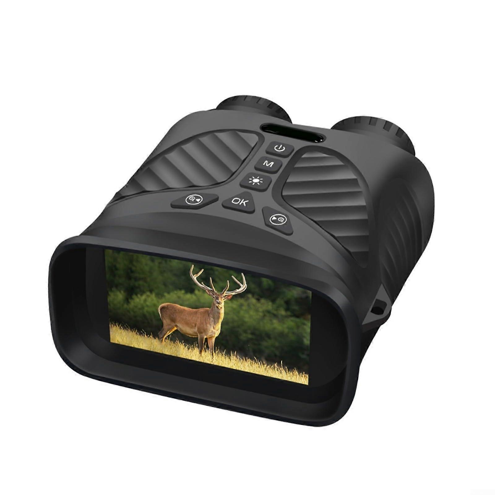 Digital Binoculars for Night Vision, 3-Inch IPS Display, 2.5K UHD, 40MP, 10x Optical Zoom, Black