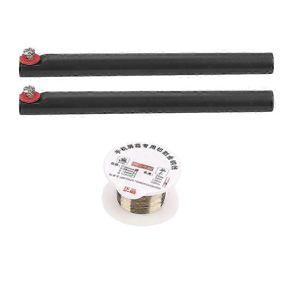 100M Molybdenum Wire Cutting Line with Handle for Screen Separator (0.06mm*100m)