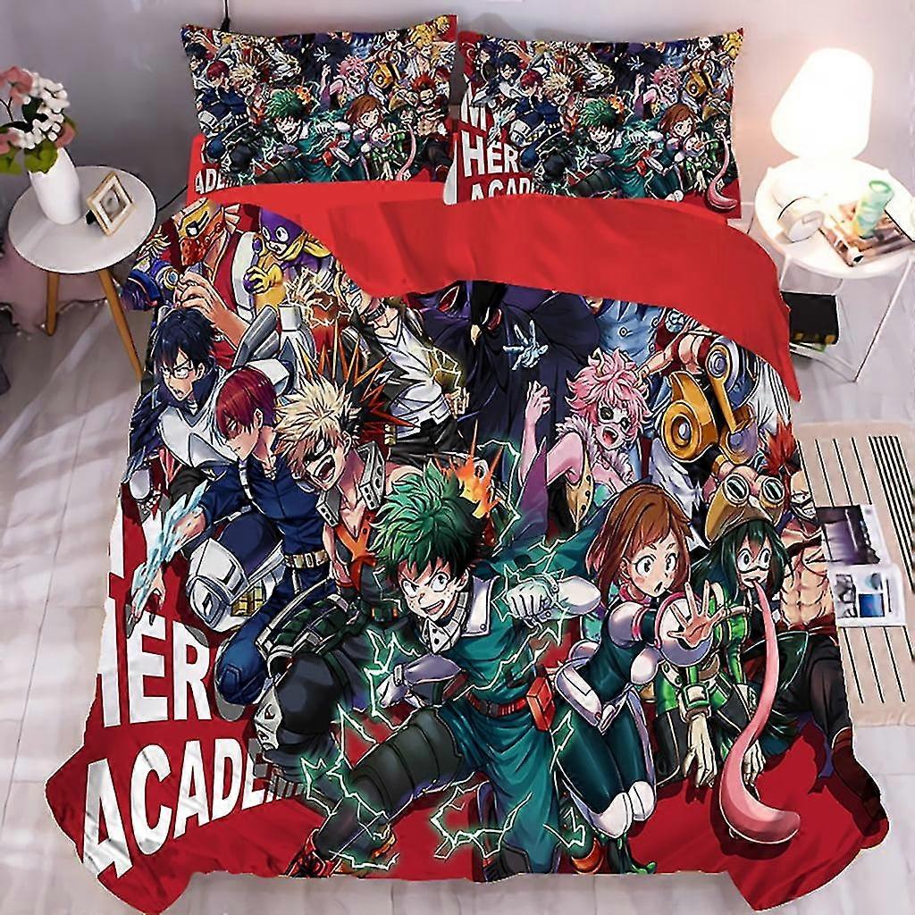 3 PCS Bedding Bed Set - 1 Duvet Cover + 2 Pillowcases with Cool Action Figures for Certain Brand