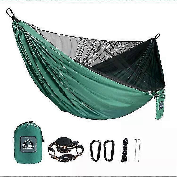 Portable Quick Setup 290*140cm Travel Outdoor Camping Hammock Hanging Sleeping Swing Bed with Netting
