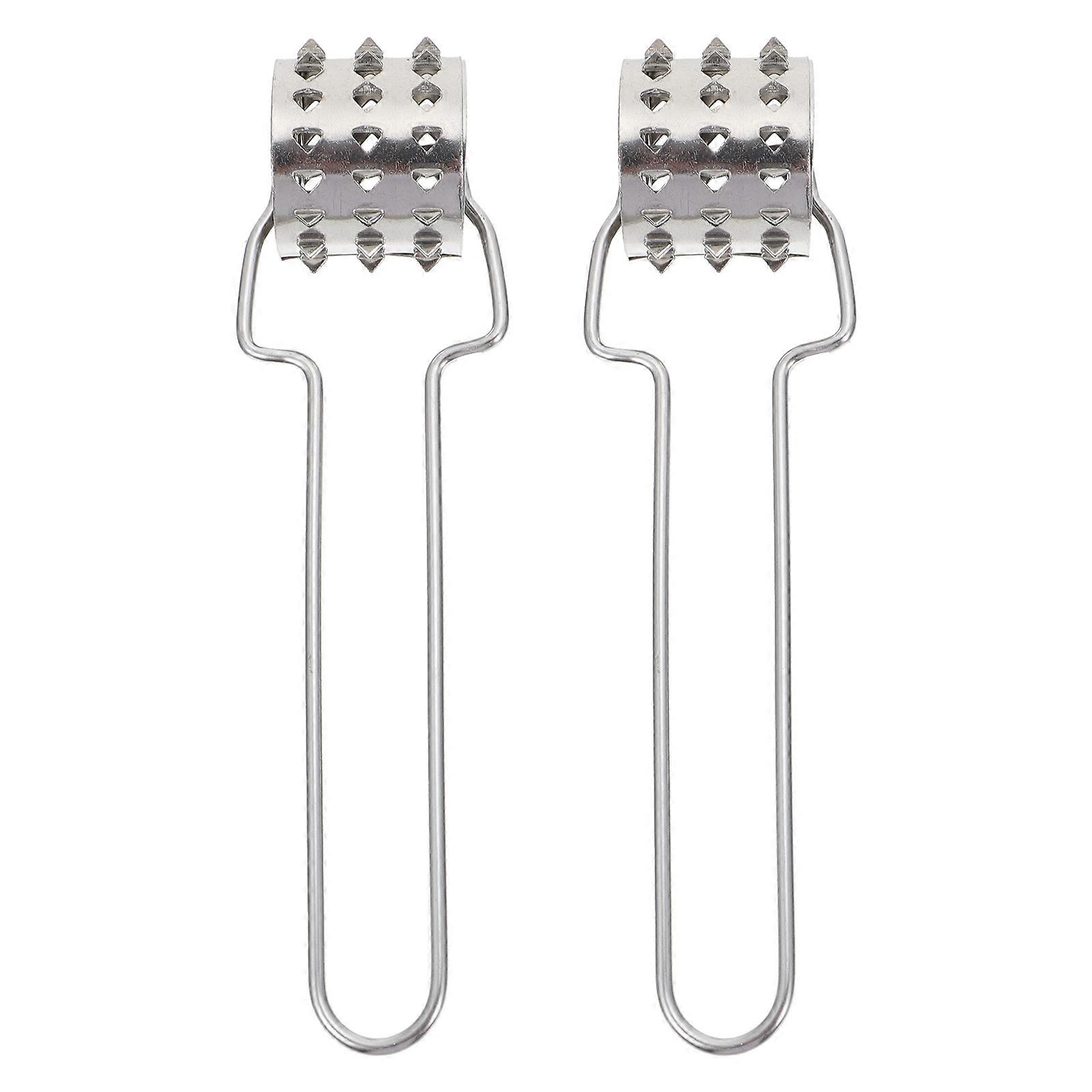 Stainless Steel Meat Tenderizer for Kitchen Use Strong and with Ergonomic Handle 2PCS