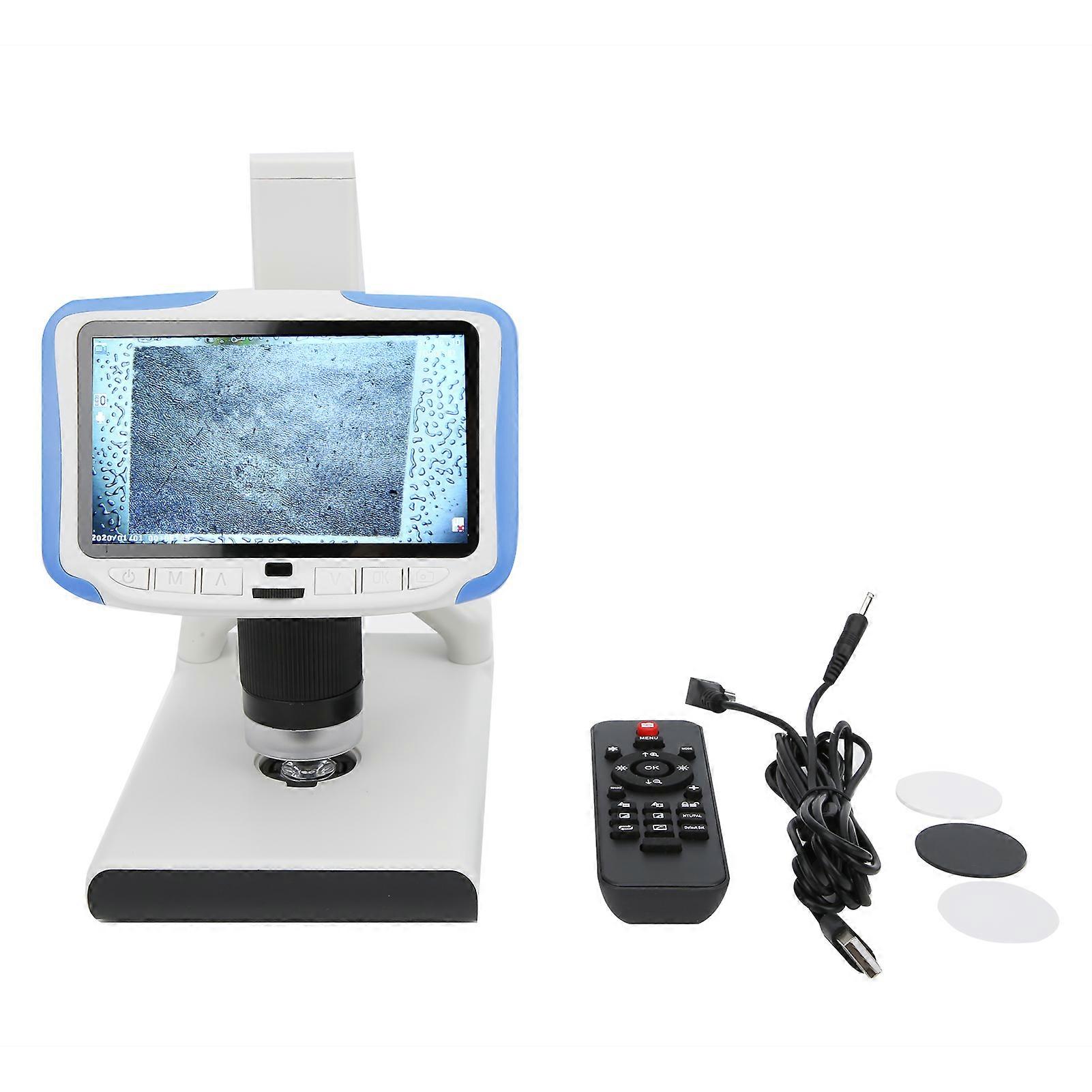 5 Inch 200X Digital Microscope AD205 High-Resolution LCD Screen Adjustable Stand Remote Control Portable Design Battery Not Include