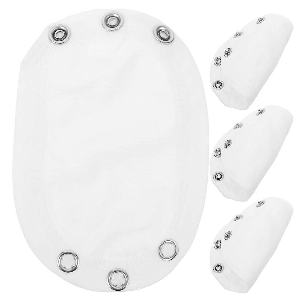 Popper Belt Extender 4PCS for Boys Cotton Bodysuit Extender Easy Dressing Romper Extension for Baby Boy Girl