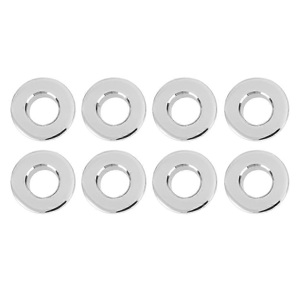 8pcs Silver Basin Hole Plug Bath Accessories Durable Sink Up Drain Stoppers for Bathroom