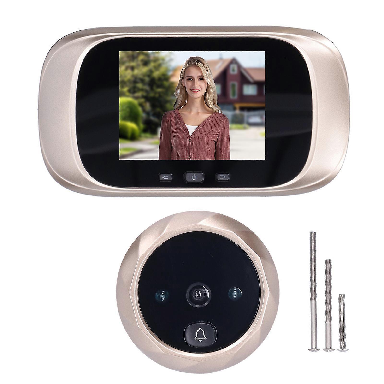 Electric Video Doorbell High Definition Camera 90 Degree Angle Digital Door Viewer