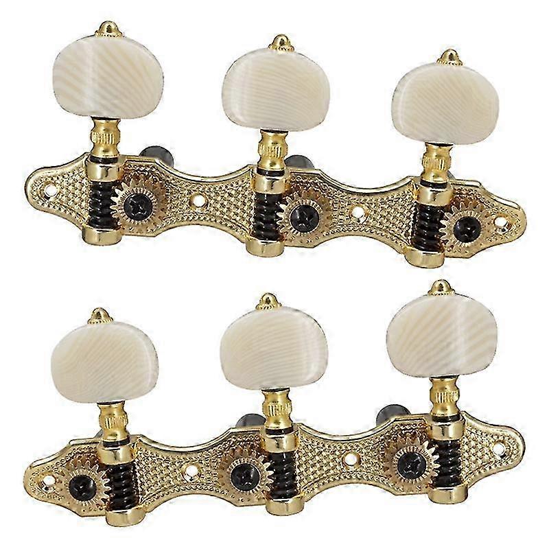 Classical Guitar Tuning Peg Acoustic Guitar Tuners 1:18 Tuning Key 3 Left 3 Right Guitars Knobs Repl Edition 0710