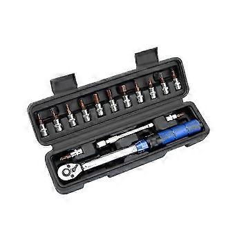 15pcs Fahrrad Drehmomentschlüssel Set 1/4Zoll 2-24nm Fahrrad Schlüssel Werkzeug Steckschlüssel Steckschlüssel Satz Fahrrad Reparatur Zubehör hwy