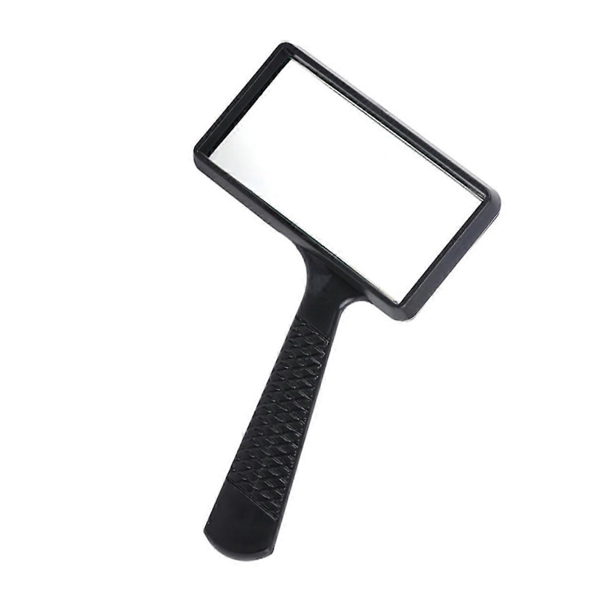 Portable Magnifying Glass with 3X Magnification, Handheld Black Magnifier for Reading, Travel, and Detailed Work
