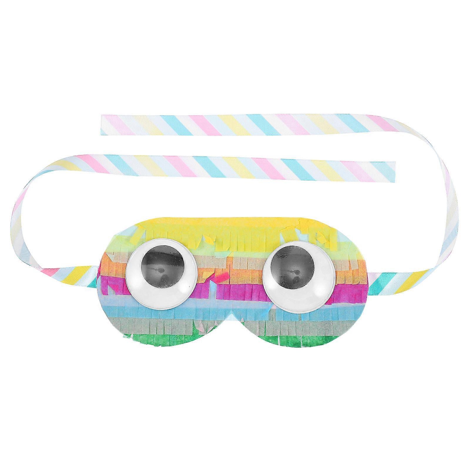 Game Eye Cover Decorative Blindfold for Pinata Game Made of Paper Assorted Color