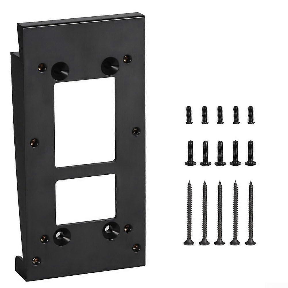 Doorbell Angle Adjustment Bracket for Ring Video Doorbell 2/3/3 Plus/4 Pro Plus, Black ABS Side Mount Wedge Kit