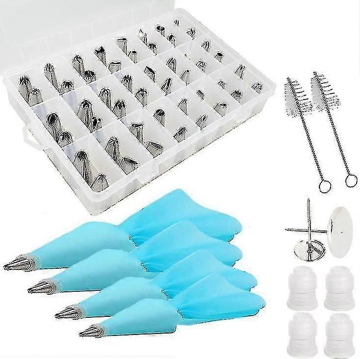 48pcs Cake Diy Baking Turntable Supplies Kit Cake Decorating Tool Set