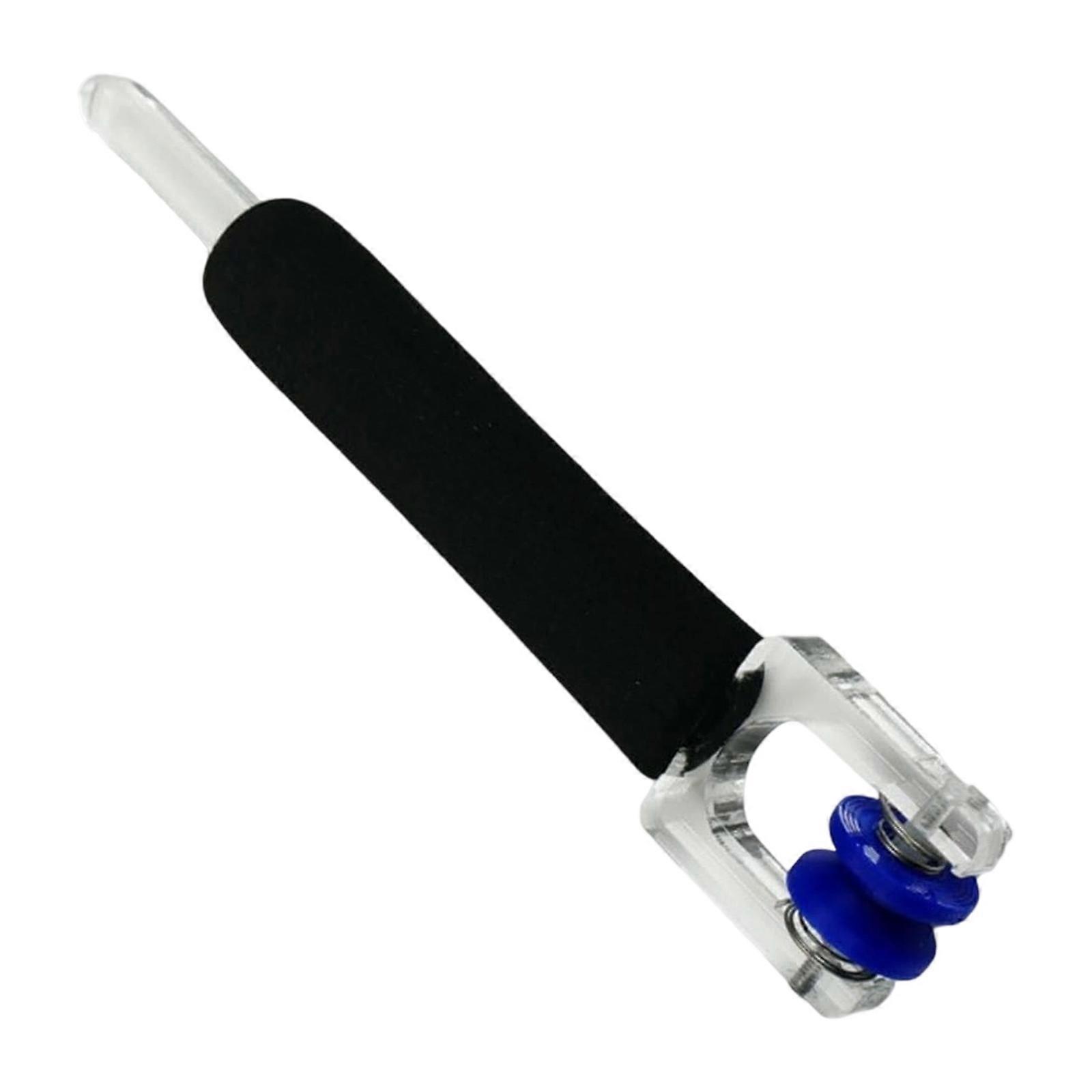 Professional Glass Foiling Tool Efficient Polishing Double Spring Rollers Comfortable Foam Handle Sturdy Design Multicolor