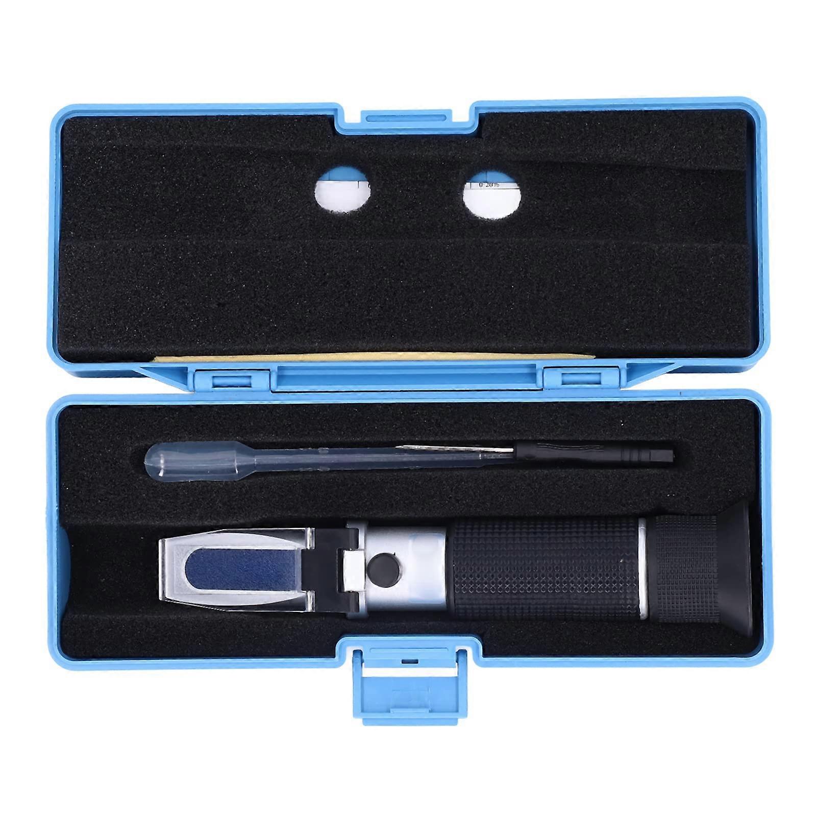 Brix Refractometer HT113, Double Scale Handheld Sugar Brewing Meter with Automatic Temperature Compensation