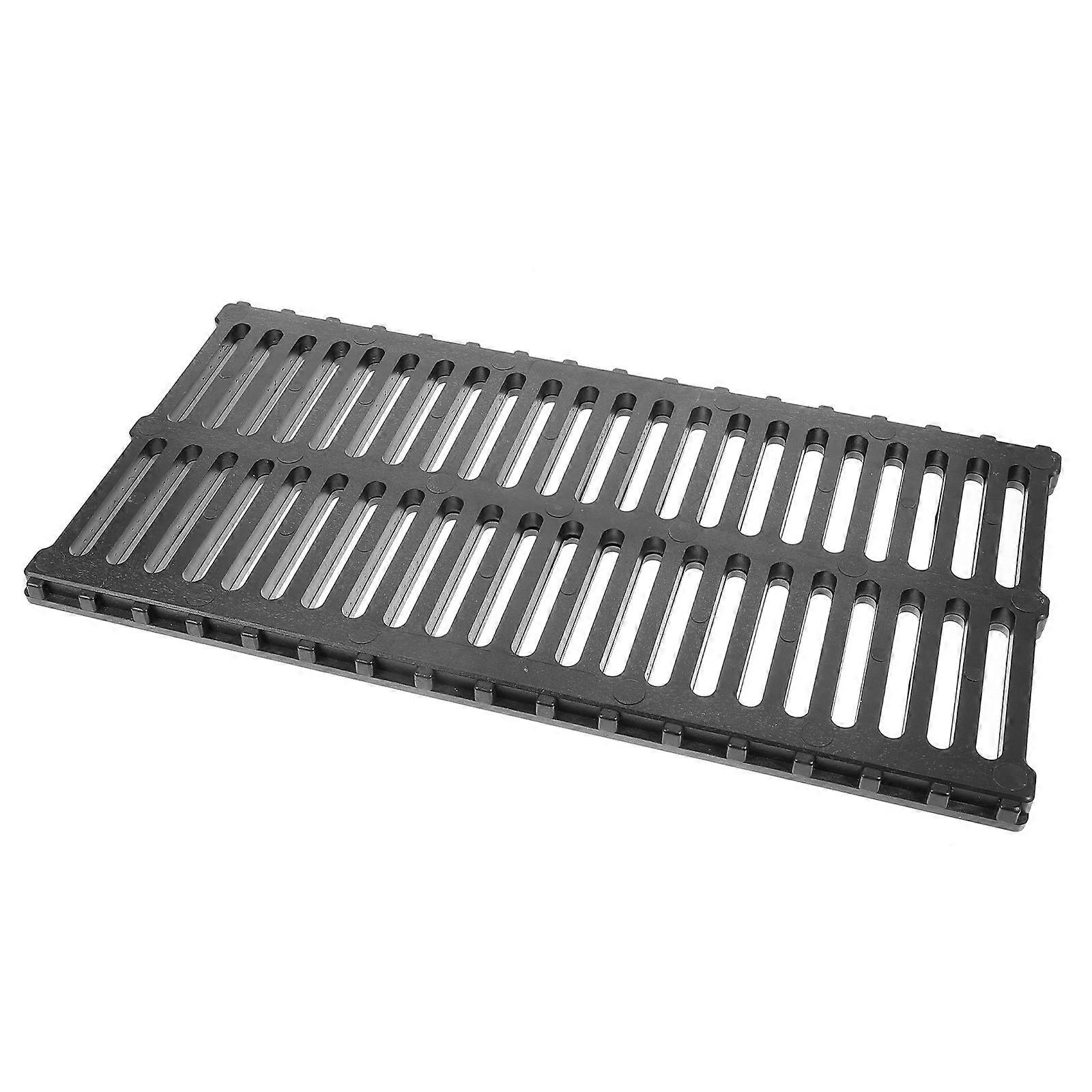 Black Plastic Drain Grate for Home Use Effective in Preventing Debris and Blockage 6.5 inches