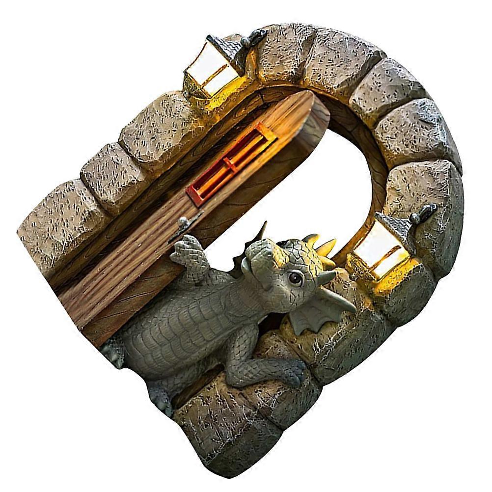 Here's a polished and engaging product description for your **Resin Dinosaurs Wall Ornament**:
 
**Adorable Resin Dinosaur Wall Ornament – Durable