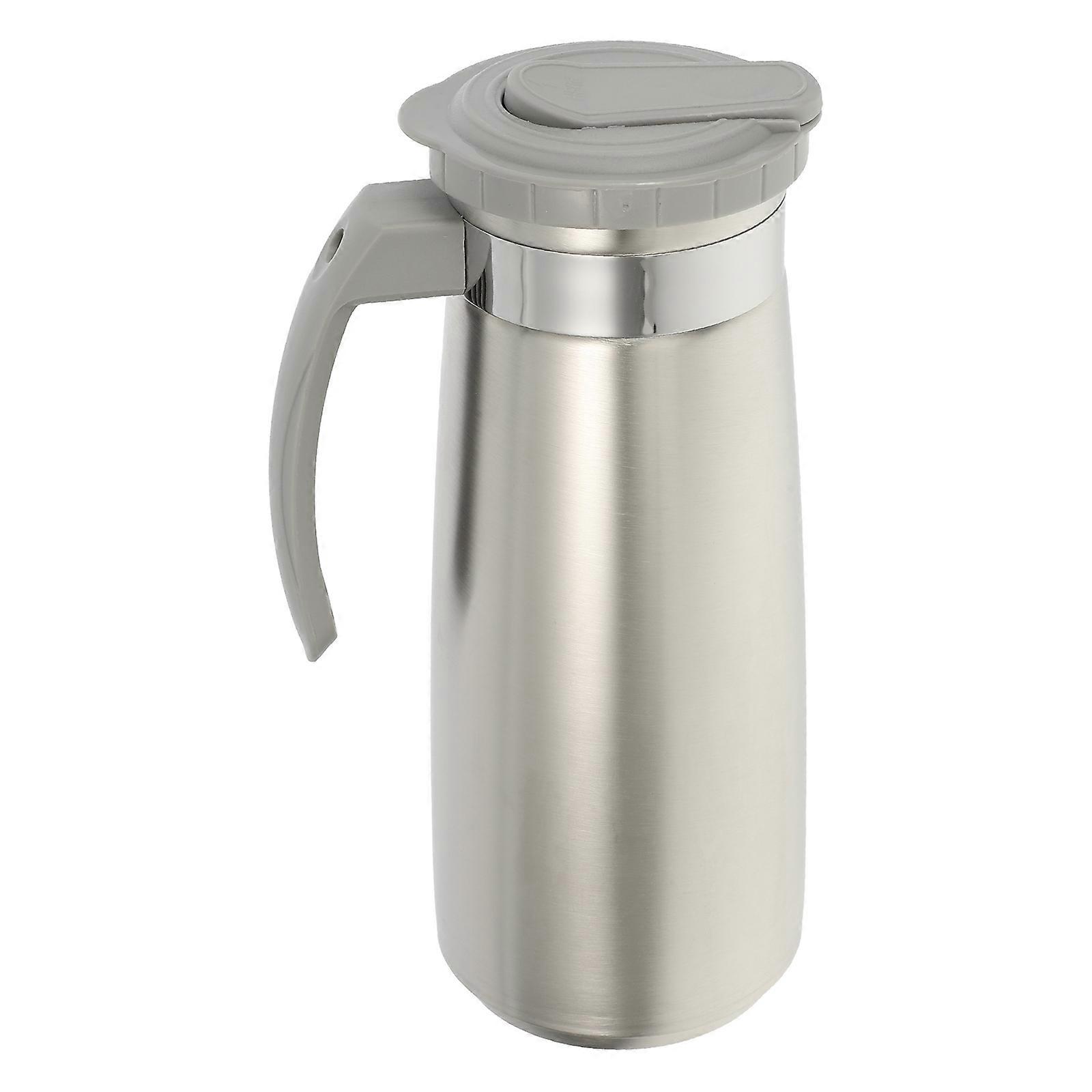 Stainless Steel Cold Water Pitcher with Leak Proof Lid, Stylish Design for Home Use, Tea Preparation and Easy Pouring