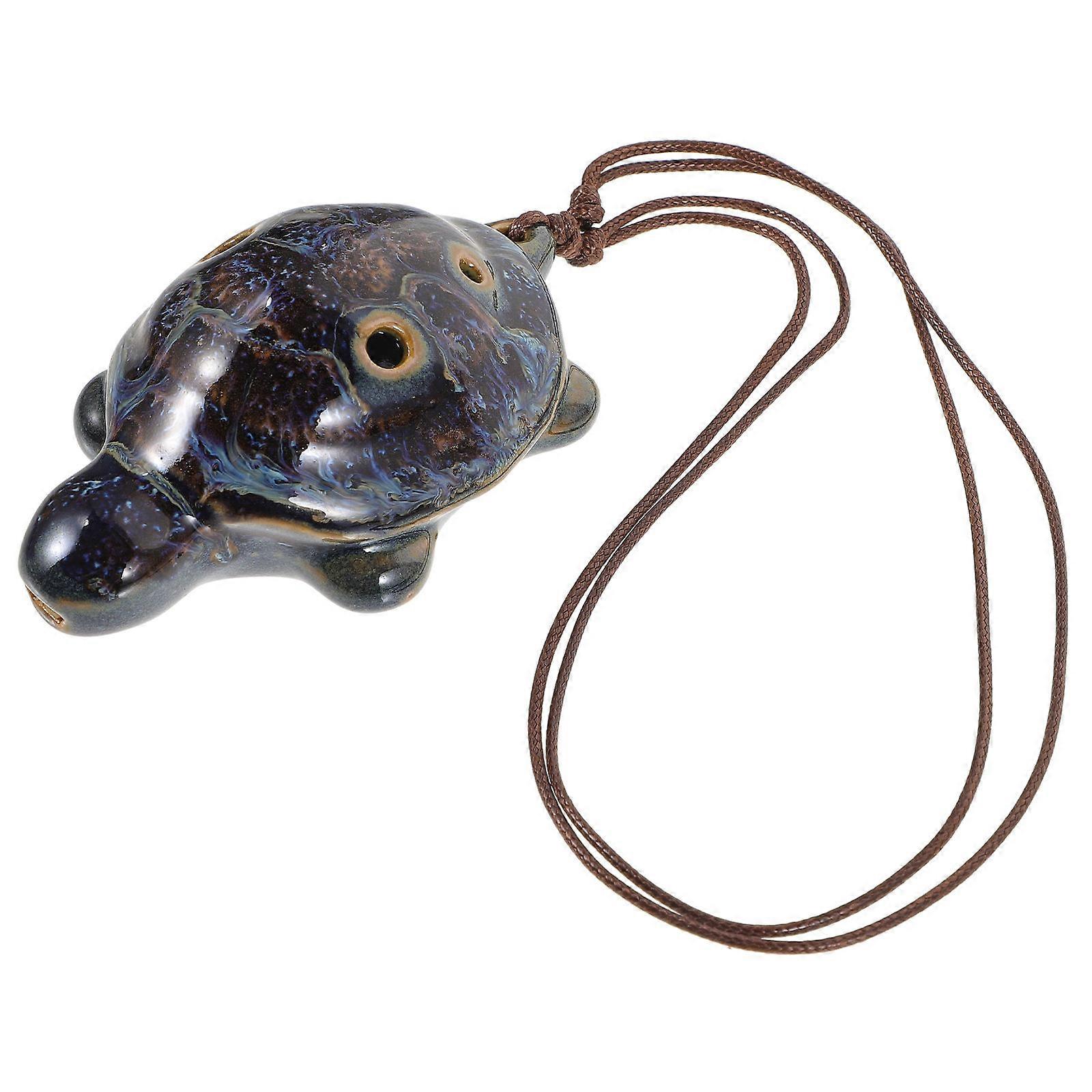 Turtle Shaped Ocarina for Beginners – Lightweight Creative Wind Instrument, Portable Musical Adults with Smooth Glazed Finish
